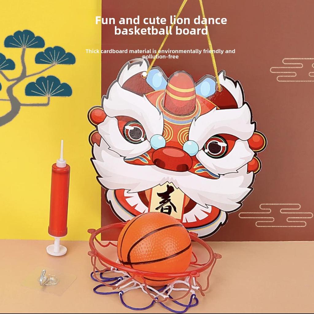 Wall-Mounted Indoor Basketball Hoop Toy for Boys, Ages 1-3