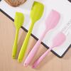 2Pcs Silicone Spatula Set Cake Butter Cream Spatula Batter Mixing Tool Non Stick Cake Baking Scraper Chocolate Spreader Smoother