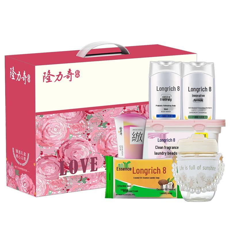 Подарочный набор Longliqi Huayang из 6 предметов для мытья и ухода