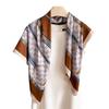 Korean Version Of Retro Horse Title 90 Imitation Silk Large Square Scarf Retro Printing Professional Versatile Shawl Diagonal Silk Pattern Scarf
