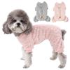 Флисовый комбинезон для щенков, осенне-зимняя одежда для маленьких собак, комбинезоны, пижамы, милый принт, чихуахуа, йоркширский костюм для домашних животных