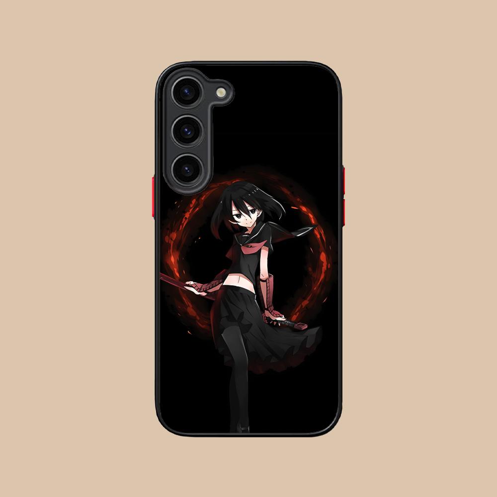 Akame Kurome Silicone Mobile Phone Case for Samsung Galaxy S26 S25 S24 S23 S22 S21 Plus FE Ultra Colorful Cover