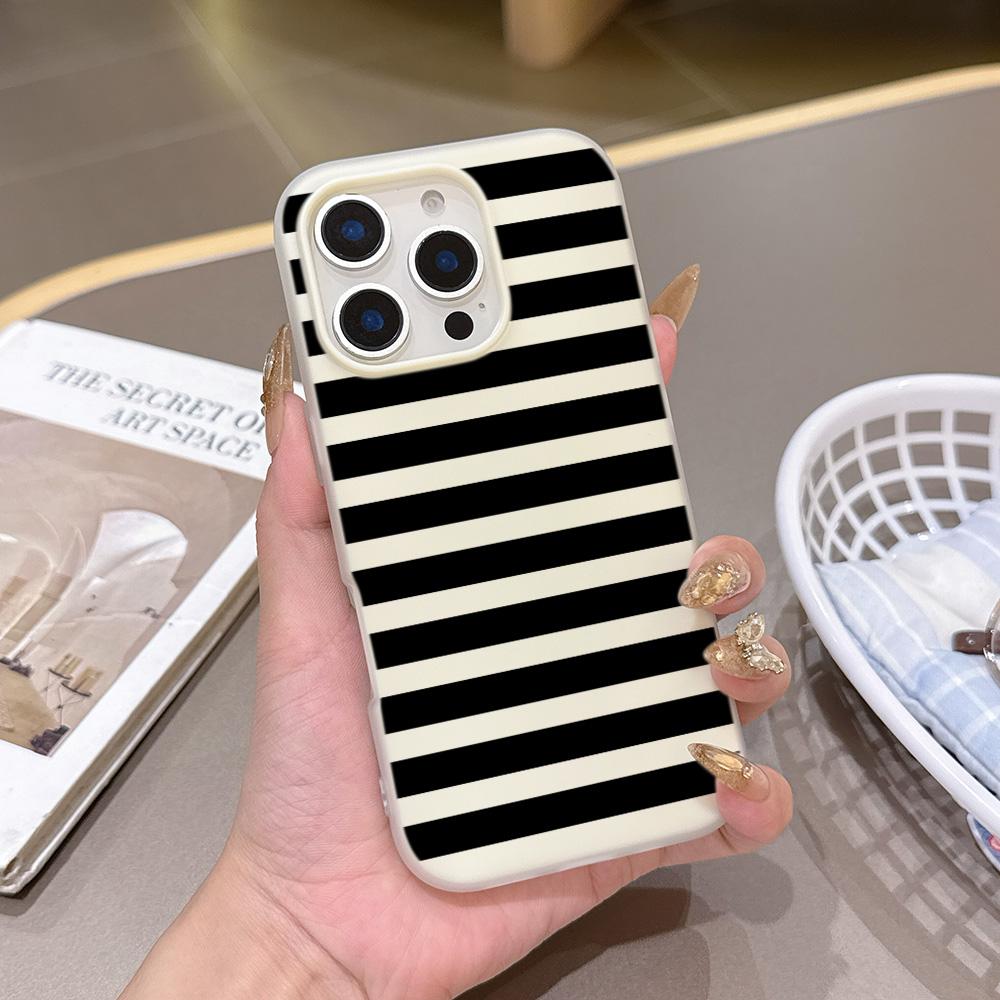 Матовый Чехол-бампер 2-в-1 Конфетного Цвета для Redmi Note A5 A3 15 14 14C 13 13C 12 12C 11 A1 10 9T 9A 9 Pro 4G 5G Модные Черные Линии