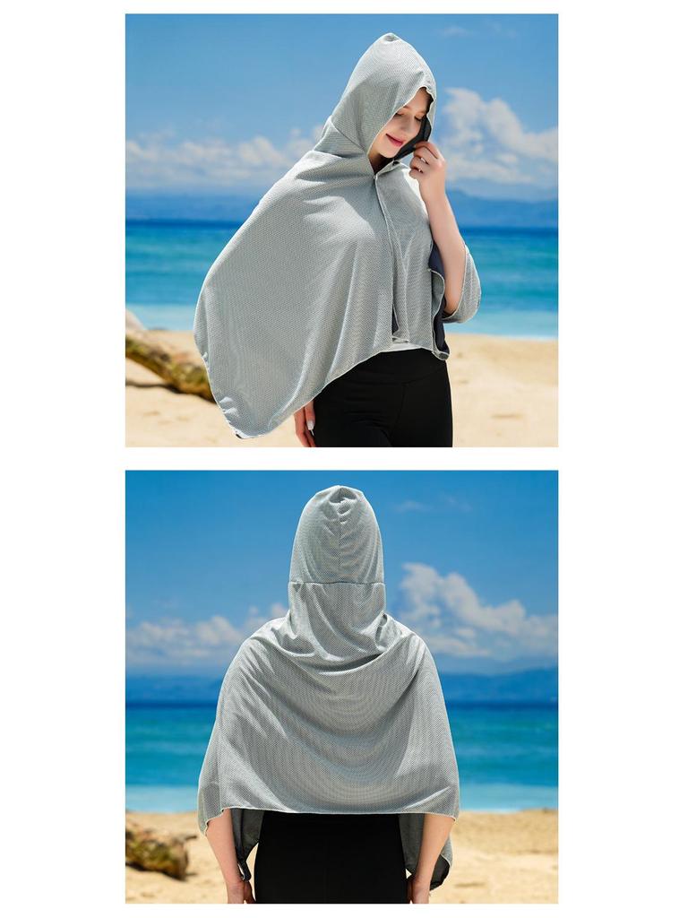 Cooling Quick-Dry Beach Shawl: Diving, Sun Protection, Summer Cycling, Quick-Drying Cape.