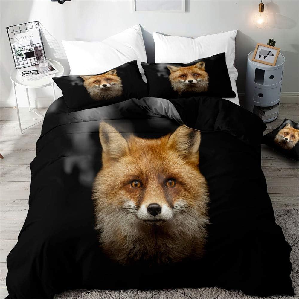 3D The Fox Постельное белье Пододеяльник с наволочкой Твин Полный Queen King Постельное белье Постельное белье