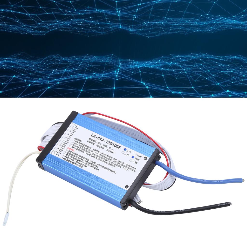 Плата литиевой батареи 3,2 В 30 А 14S‑16S с балансировкой BMS18650, множественная защита