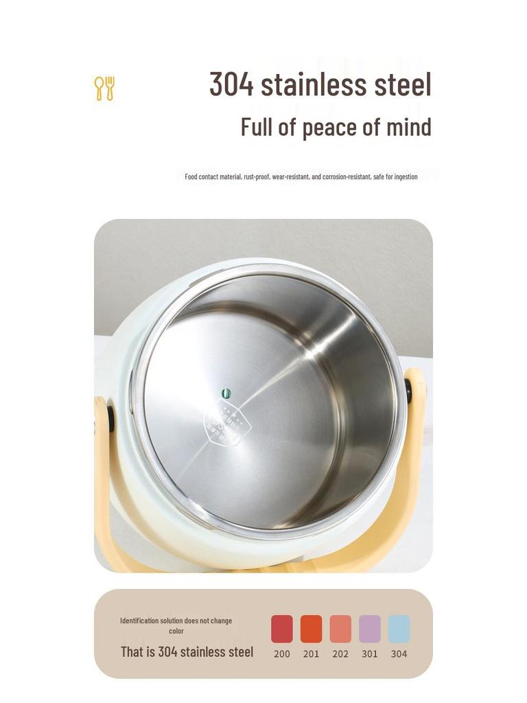 Многослойный изолированный ланч-бокс бенто из нержавеющей стали