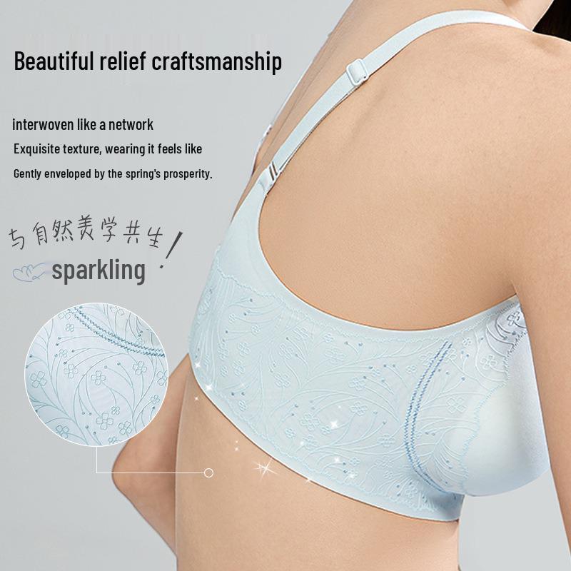 Бесшовный дышащий бюстгальтер с 3D-узором, предотвращающий провисание, для женщин