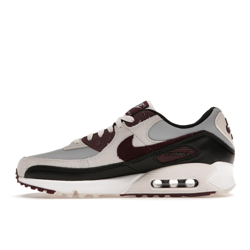 Nike Кроссовки Air Max 90 Burgundy Crush Мужские Серый Волк-Серый Фантом DQ4071-004