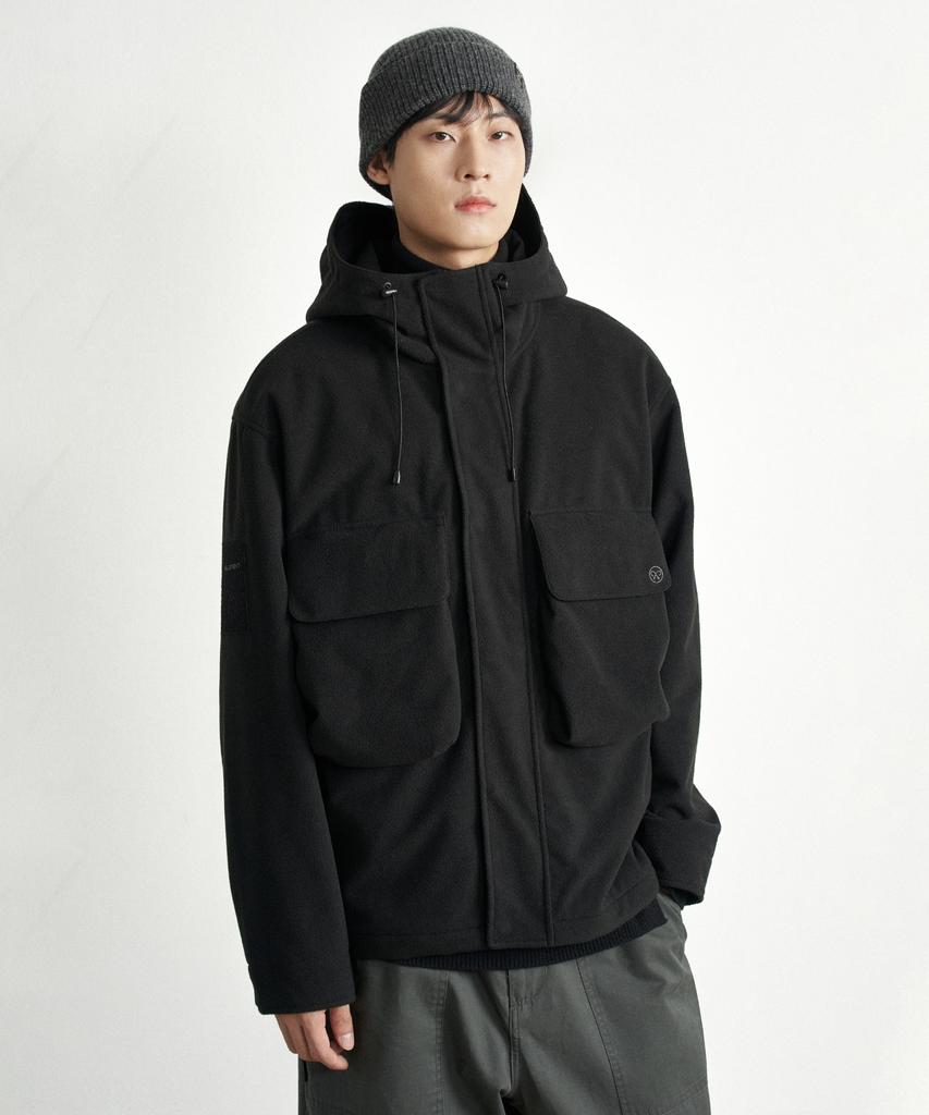 Helement Perfect Windproof Fleece Jacket (Black)