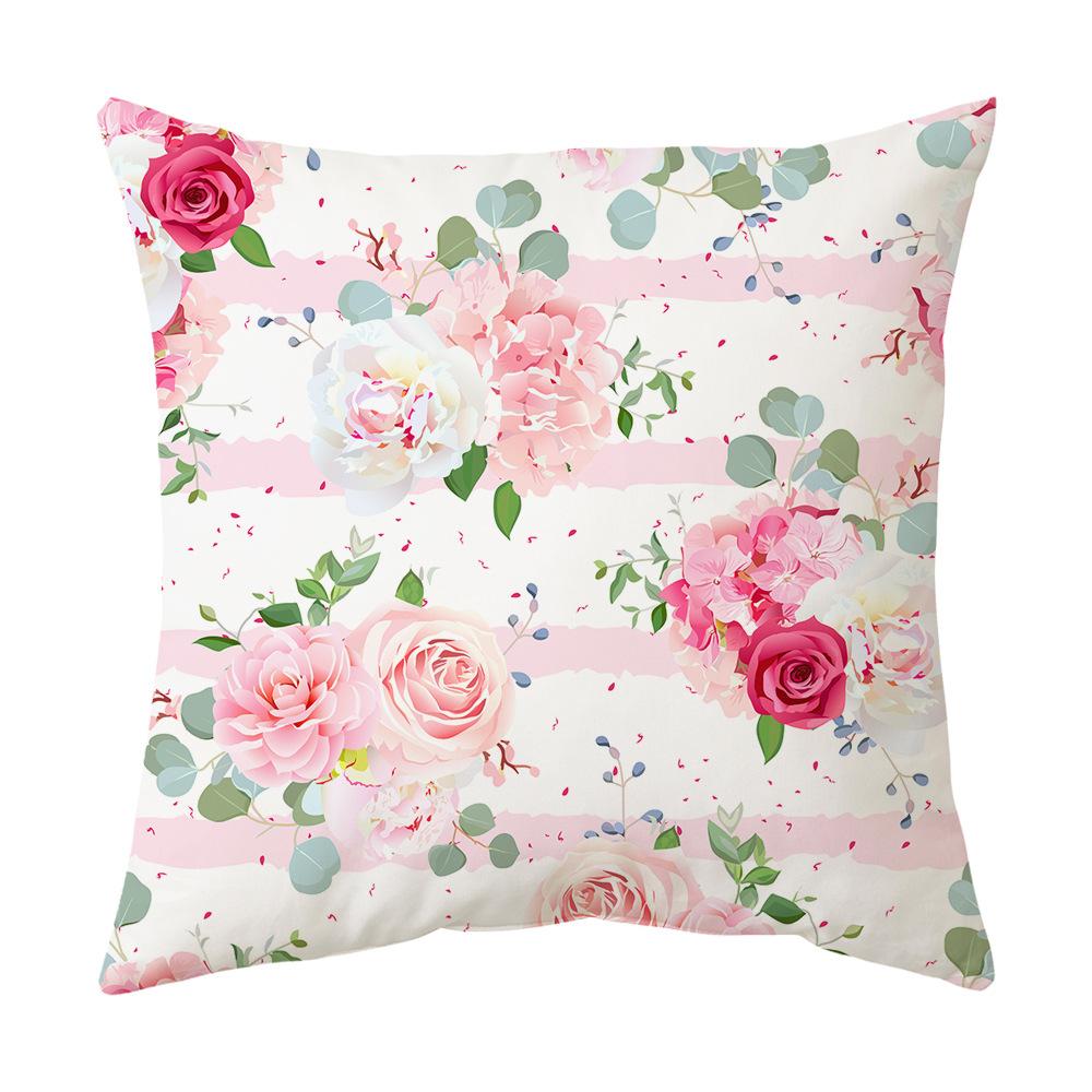 Новая розовая подушка Чехол для подушки из перьев Домашний диван Кровать Наволочка Подушка Подушка Наволочка