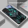 Креативный Мех Для Samsung Galaxy S10 20 Plus 21 FE 22 23 24 FE 25 Ultra Черный Чехол для Телефона из Закаленного Стекла Твердый Чехол