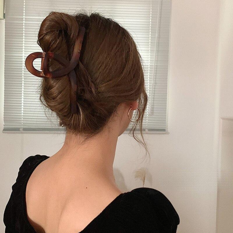 Винтажные простые заколки для волос с перекрестием для женщин и девочек, модные однотонные заколки для волос в виде краба, заколки для волос, 2022, модные аксессуары для волос, головные уборы