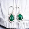 Malachite Gemstone 925 Sterling Silver Lovely Jewelry Earrings 1.50" For Gift EE-41-24