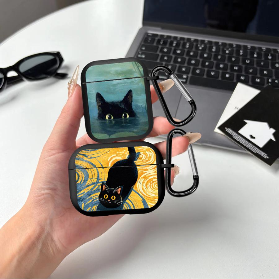 Котёнок под дождем Чехлы для наушников Чехол-чехол для Airpods Pro2 2 4 Pro3 3 Pro 1