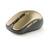 NGS EVO RUST GOLD - Беспроводная перезаряжаемая мышь 2,4 ГГц, Бесшумные кнопки, 3 уровня разрешения, Разработана для правшей, Золотая