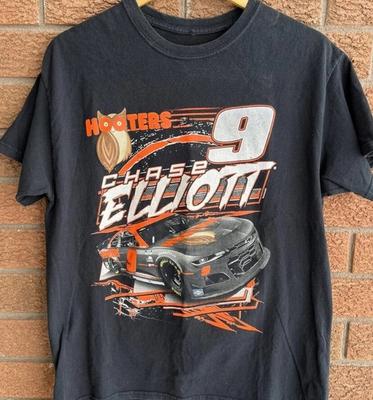 Винтажная футболка Hooters Chase Elliot Nascar, Футболка Nascar, Футболка для гонок Nascar, Унисекс футболка