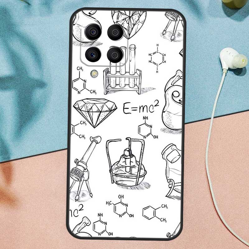 Biology and Chemistry Case For Samsung Galaxy M33 M53 M13 M12 M32 M52 M06 M16 M36 M56 M15 M55 M31 M14 M35 M34 M54