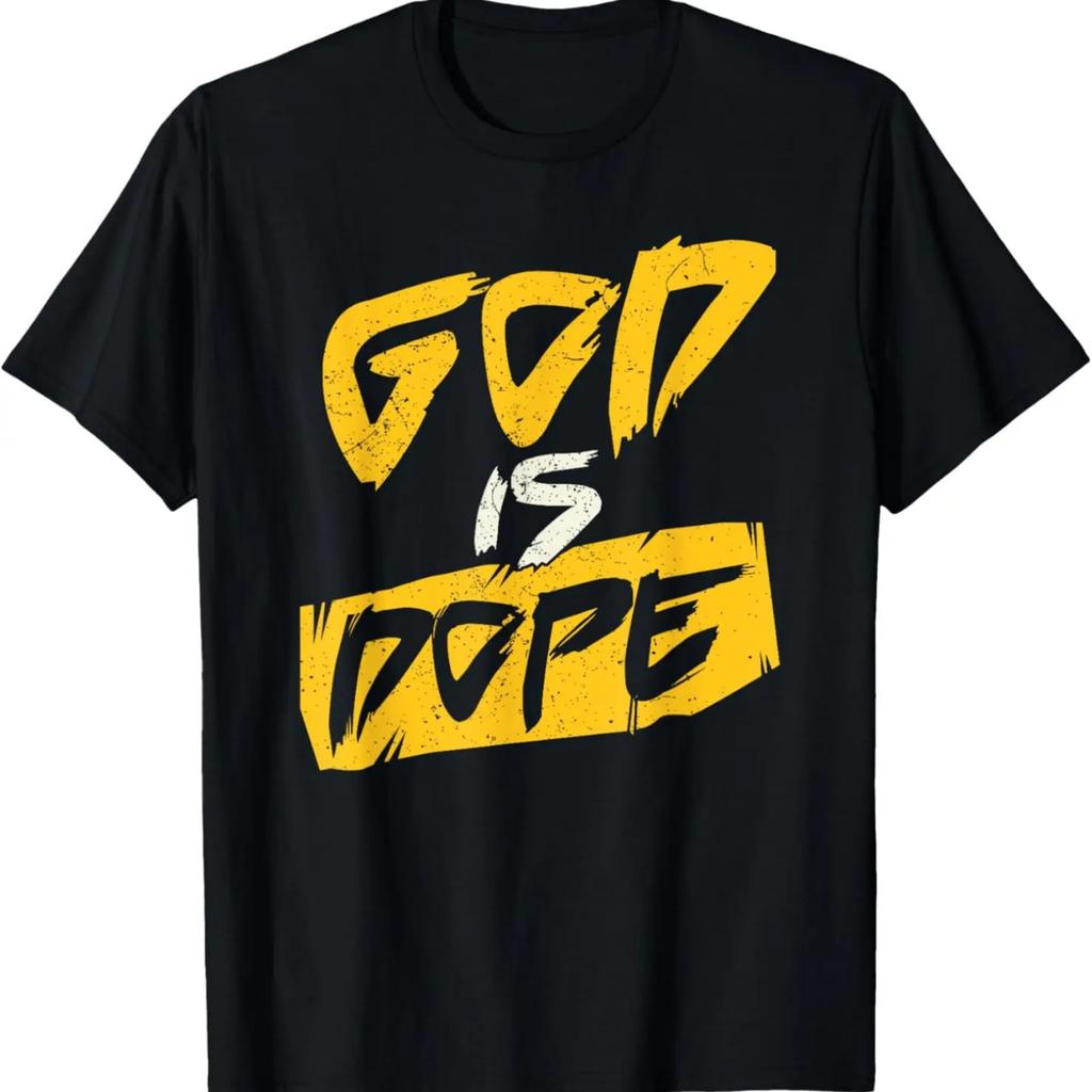 Забавная христианская футболка с дизайном God is Dope