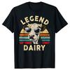 Legend Dairy Смешной Фермер Корова Футболка Летняя Мужская Одежда Модные Футболки Хлопок Короткий Рукав Оверсайз Свободная Футболка Топы