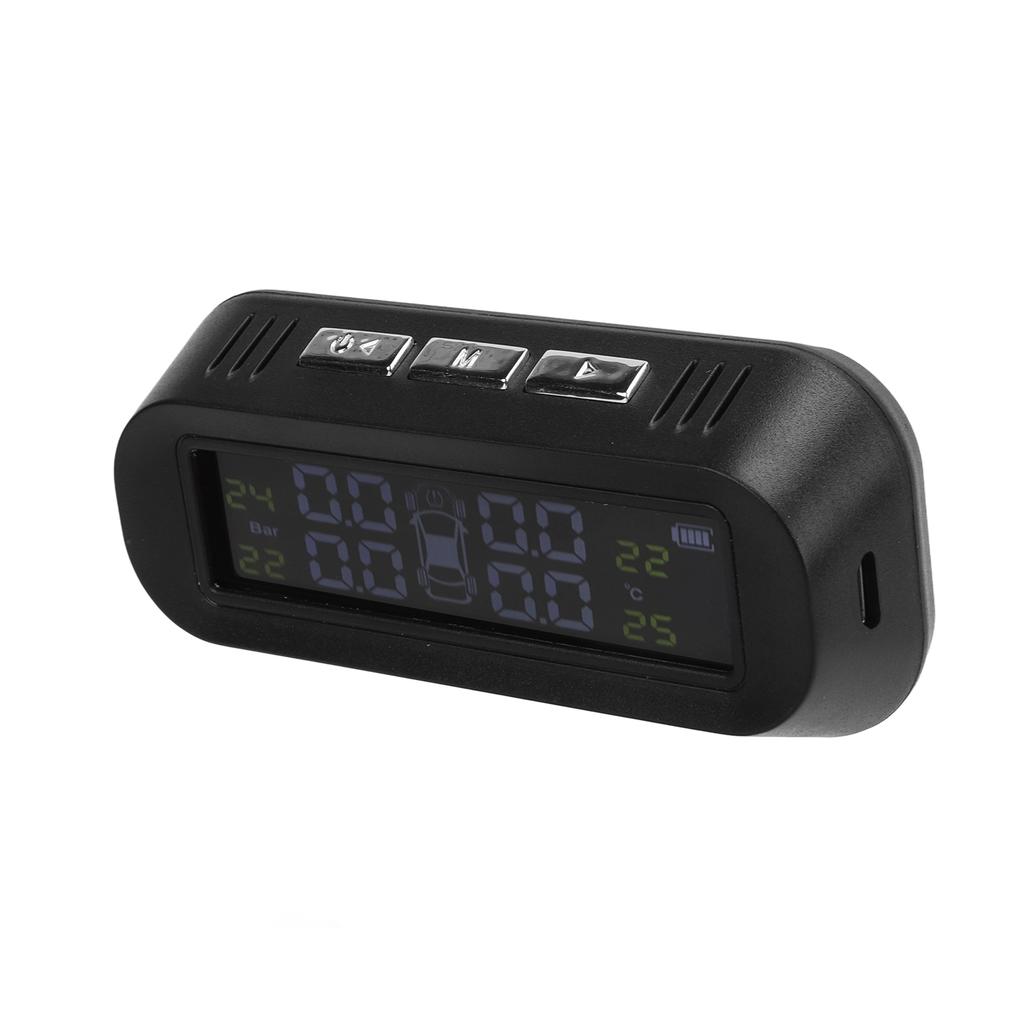 Система мониторинга давления в шинах Солнечный внешний датчик TPMS Сигнализация давления и температуры в шинах для автомобилей Внедорожников Минивэнов Фургонов
