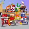 Нетоксичные мини-строительные блоки Moc City Street View, DIY Городская коммерческая улица, Кофейня, Пазл-игрушки, Украшения для дома