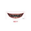 New Halloween horror big mouth tattoo sticker party party fun makeup thriller DIY mouth makeup sticker
