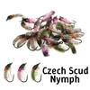6 ШТ. Нимфы Scud, Утяжеленные медной проволокой, С флэш-даббингом, Личинки ручейника, Эмерджеры, Мушки для ловли форели, Чешская нимфа, Речная рыбалка