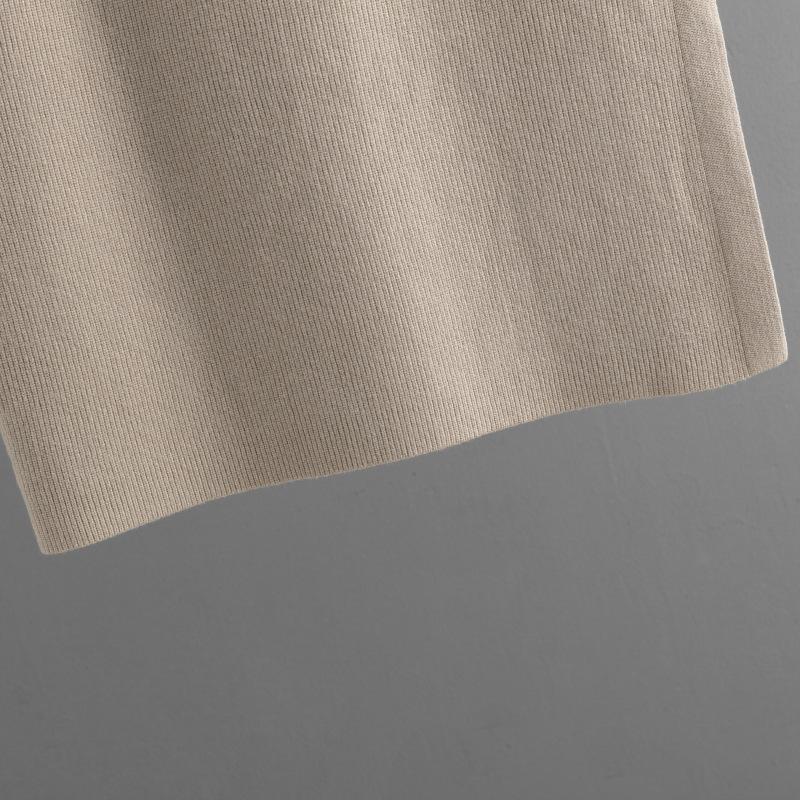 Новые модные юбки комплект юбка А-силуэта свитер свободные комплекты из двух частей трикотажный воротник поло осень зима женский ленивый свитер костюм