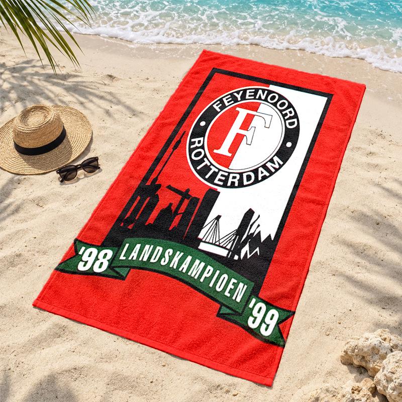 Feyenoord Rotterdam Microfiber Beach Towel Quick Dry Sand Free Lightweight Beach Towels for Travel Swimming Camping