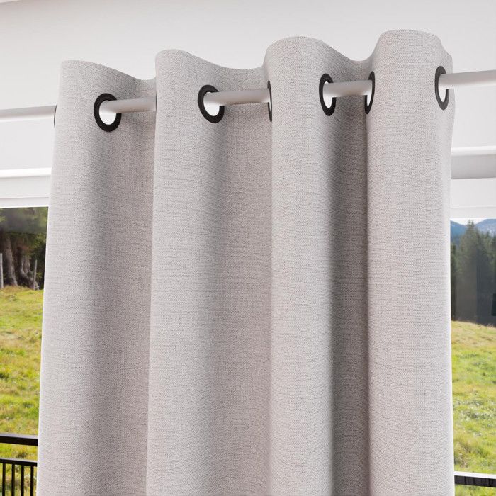 Rideau à oeillets Isolant et 100% Occultant 135x180 cm ECLIPSE blanc, par Soleil d'ocre