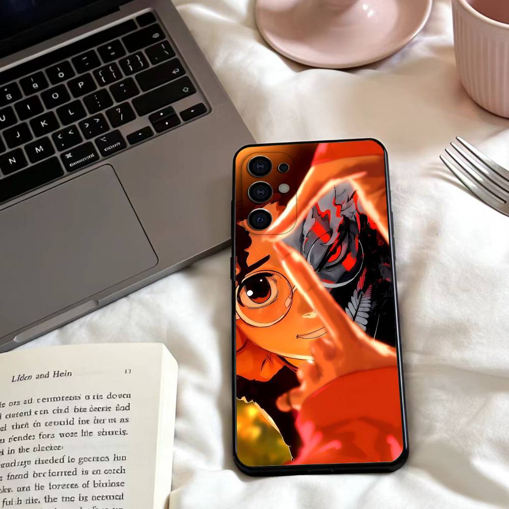 Чехол для телефона аниме d-DandadanS для Samsung S25,24,23,22,30,21,10,9,Ultra,Plus,Lite,FE,4,5 G Мягкий черный чехол