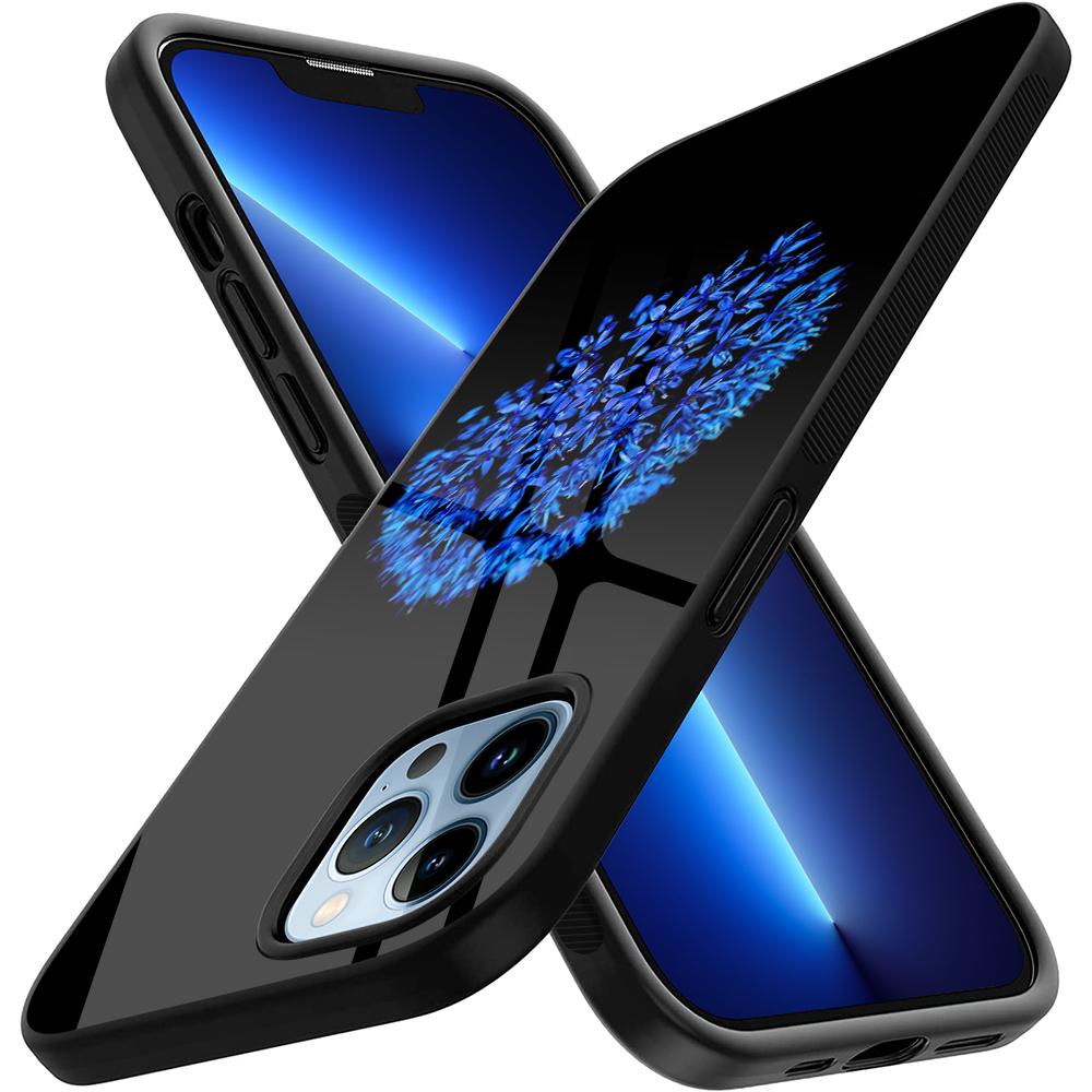 Чехол для телефона с цветочным принтом для Iphone 14 13 11 12 Pro Max Mini Xs Xr X 7 8 6s Plus Se 2022, защитный чехол из закаленного стекла
