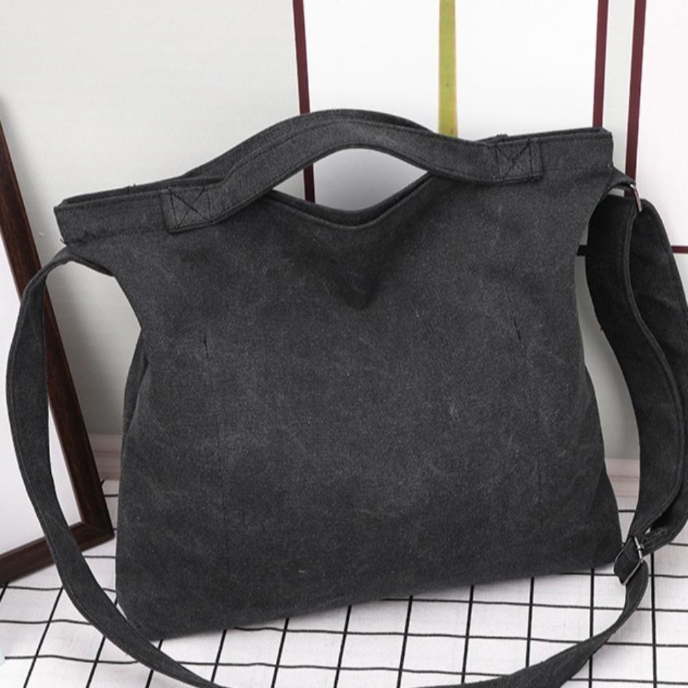 Ins Большая вместительная женская холщовая сумка Письмо Ретро Сумка через плечо Сумки Регулируемая мужская сумка на плечо Мужчины Женщины