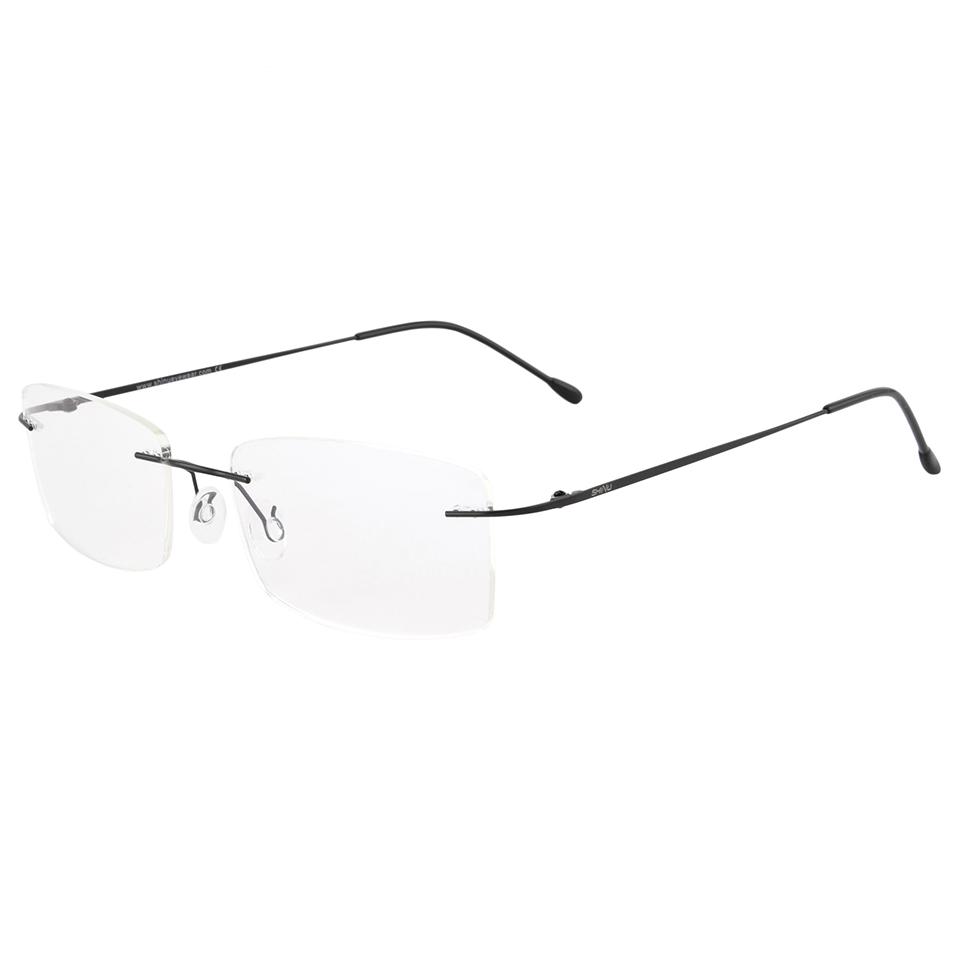 SHINU титановые очки без оправы мужские очки по рецепту прогрессивные мультифокальные очки для чтения титановые миопия однофокусные MR8