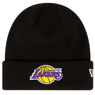 Шапка Essential Cuff Beanie Los Angeles Lakers, мужская черная кепка