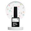 Nailsoftheday Potal Base 33 - Semi-Transparent Base With White Flakes And Reflective Particles, 10 Ml