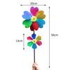1 шт. Красочный пайеточный вертушка Пластиковый декор в форме сердца Ветряная мельница Декор для улицы Сад Газон Праздничный Яркие цвета Вращающаяся Веселая Сцена
