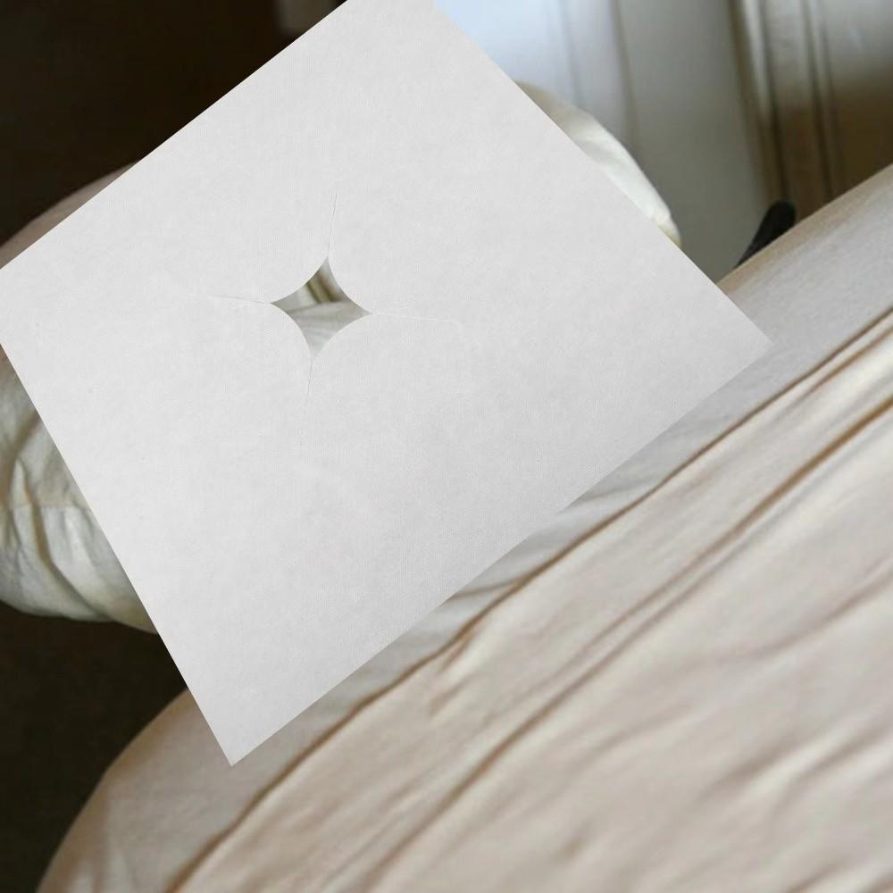 100PCS Non-woven Fabric Disposable Hole Towel Dustproof Massage Bed Hole Cushion  Spa Environment