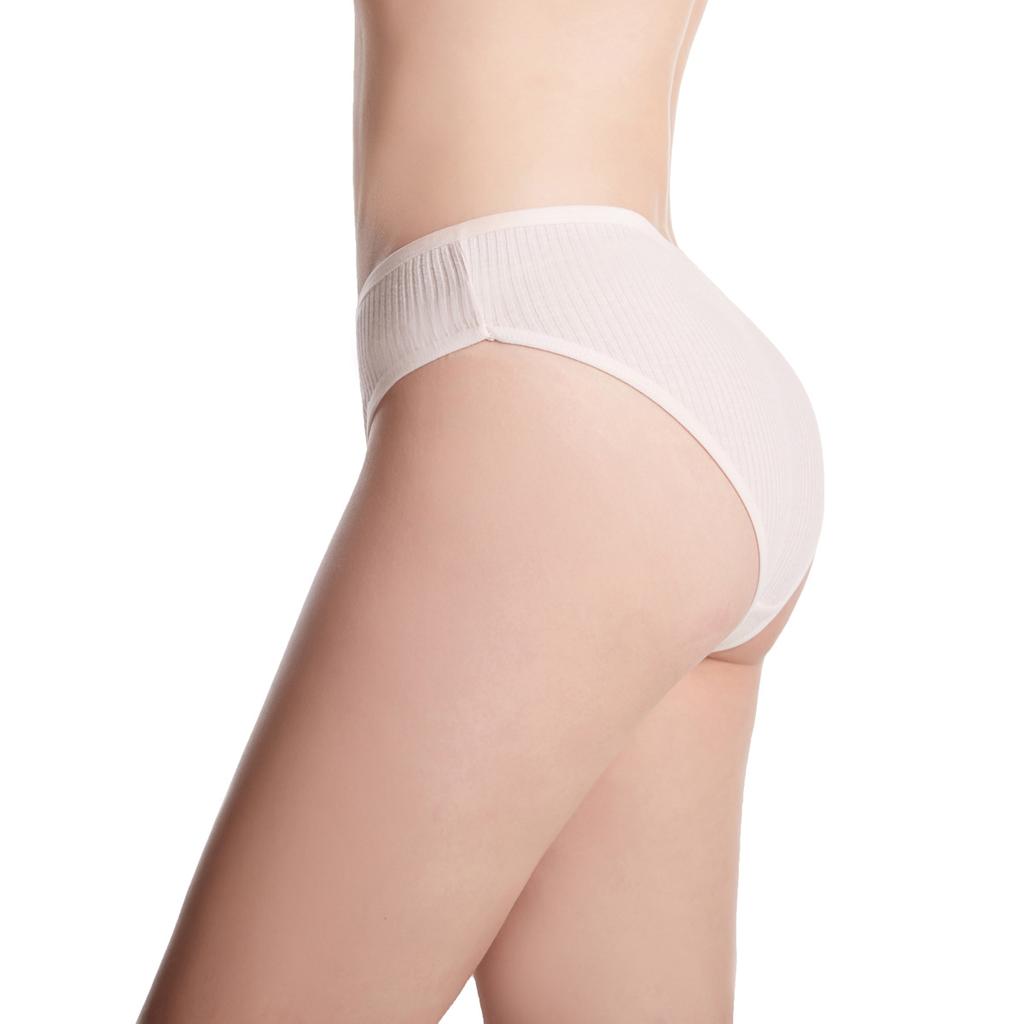 V-Shaped Women'S Pure Cotton Breathable Briefs Solid Color Low Waist Hip Lift Breathable Double-Layer Girls' Underwear