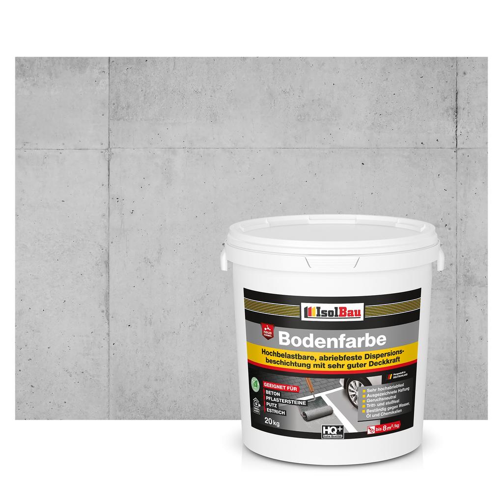 IsolBau Road Paint for Concrete Bodenfarbe 20 Stone Gray