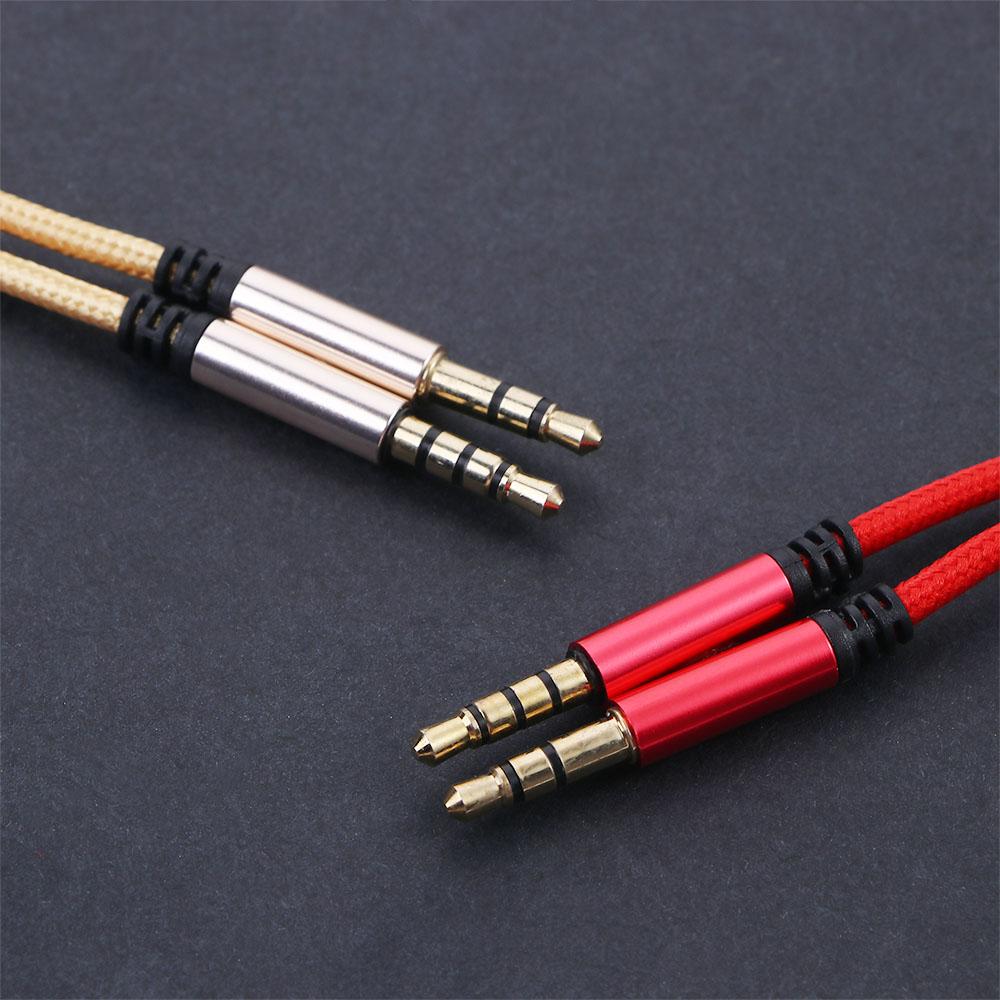 Jack 3.5mm Headphone Cord Nylon Braid Volume control Audio Wire Audio Cable Aux Cable Car Aux Cord
