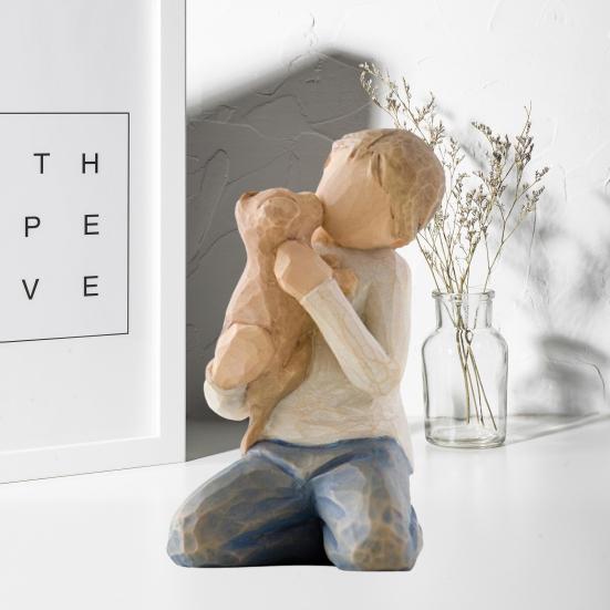 Семейная скульптура из смолы, значимый подарок для домашнего декора, полимерная семейная фигурка в американском стиле на юбилей, день рождения, Рождество