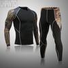 2Pcs Men's Sportwear Underwear Set Compress Long Johns Men Brands Sport Suits Size S-4XL
