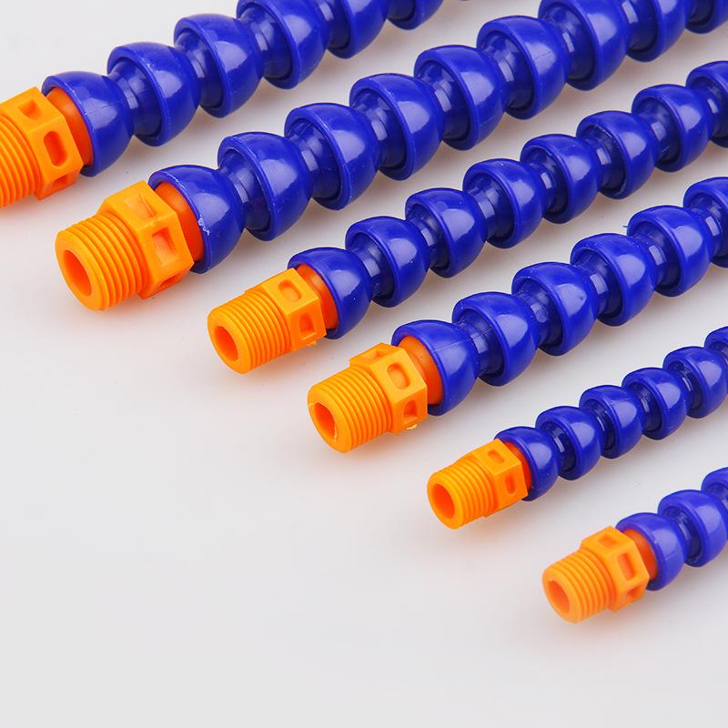 Round & Flat Head Universal Coolant Pipe 2/3/4 Points for Lathe Machine Tool - Flexible Gooseneck Oil/Water Pipe