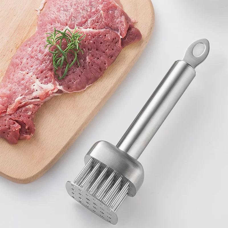 304 Нержавеющая сталь кухонная игла для нежного мяса профессиональный кулинарный инструмент для размягчения мяса игла для отбивных свиных отбивных молоток для стейков