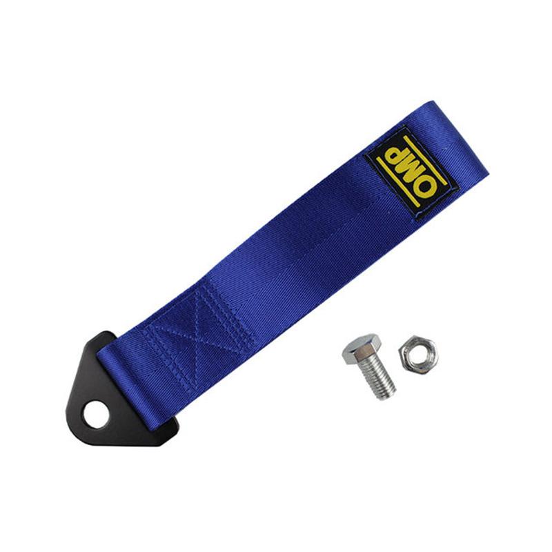 Универсальный высокопрочный нейлоновый буксирный ремень 28 см, автомобильные гоночные буксировочные тросы, тросы для авто прицепа, бампер прицепа, Макс. 2 т, буксировочный ремень с гайкой