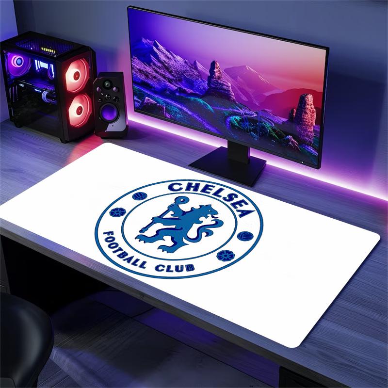 Подушка с принтом Chelsea F.C Нескользящий Коврик для ноутбука, планшета, большой коврик для мыши XXL Коврик для мини-ПК с заблокированным краем