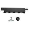 L Track Hooks Aluminum Alloy Wall Mount L Track Tool Organizer for Garage RV Van Truck Black