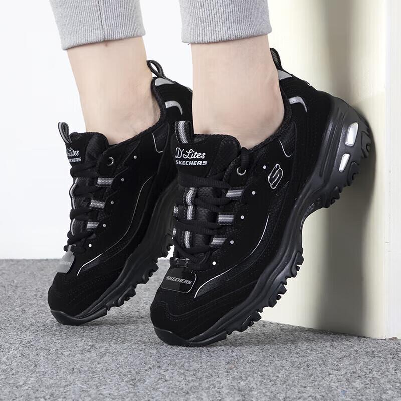 Skechers Женские кеды на платформе с пандой